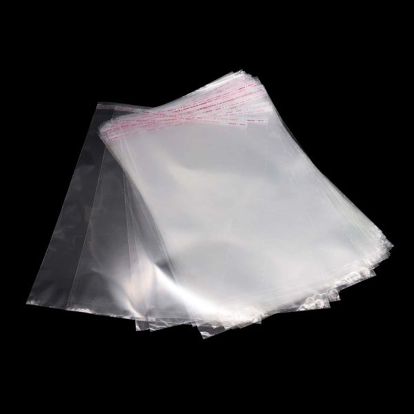 Пакет прозрачный из БОПП 30мкм 210 мм, 300 мм, кл.30мм с клей. слоем, 100 шт