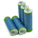 Нитки для тонких тканей Gutermann Extra Fine 150, 200м, 965 дымчато серо-голубой, 5 катушек