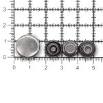 Кнопка Дельта (O-образная) ⌀15/12 мм, ≈72 шт, МЕТАЛЛ, чер.никель, NEW STAR