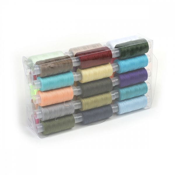 Швейные нитки (набор) Ideal 40/2, 200 ярдов, 100% п/э, уп.30 шт