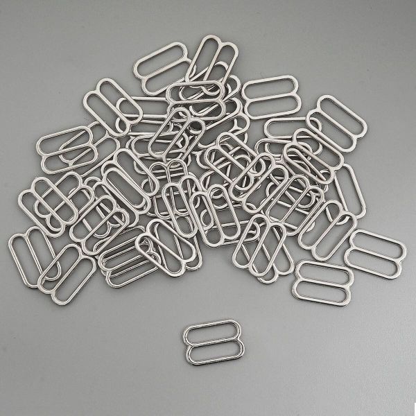 Рамки-регуляторы для бюстгальтера металл 12.0 мм, 50 шт, никель