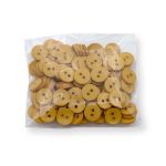 Пуговицы 2 прокола 18L, 11 мм, (Mustard (горчичный)), NE74, 144 шт