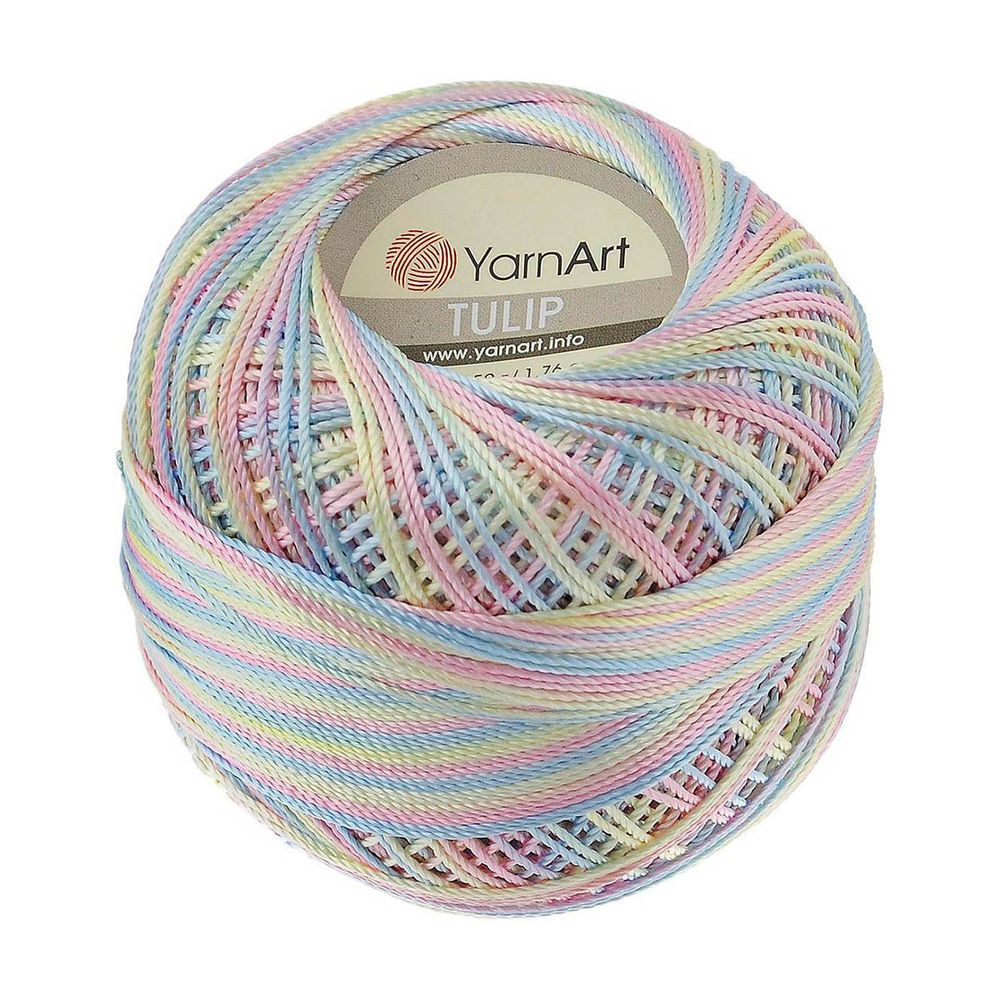 Пряжа YarnArt (ЯрнАрт) Tulip / уп.6 мот. по 50 г, 250м, 448 меланж