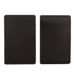 Заплатки пришивные из кожи, прямоугольник 8х12,7см с перфорацией, 2 шт, 100% кожа, 03 темно-коричневый, 9123