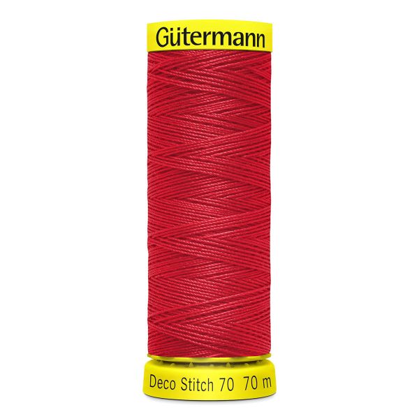 Нитки отделочные Gutermann Deco Stitch 70, 70м, 156 красный, 5 катушек