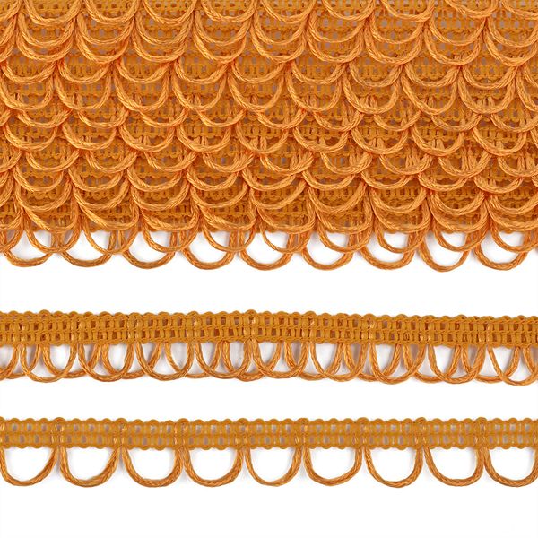 Тесьма отделочная UU 122 желтый 18-19 мм, уп.16,45м