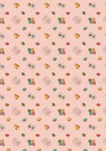 Ткань для пэчворка Peppy Век моды, рулон 112 см / 5 метров, ВМ-11 розовый, Peppy