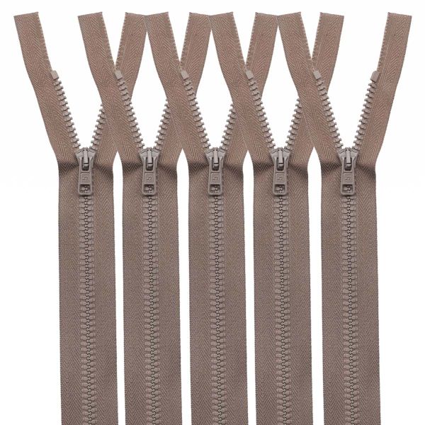 Молния трактор Arta Т6 (6 мм) 1 зам., разъем., 70 см, цв. 072 бежевый, уп.5 шт