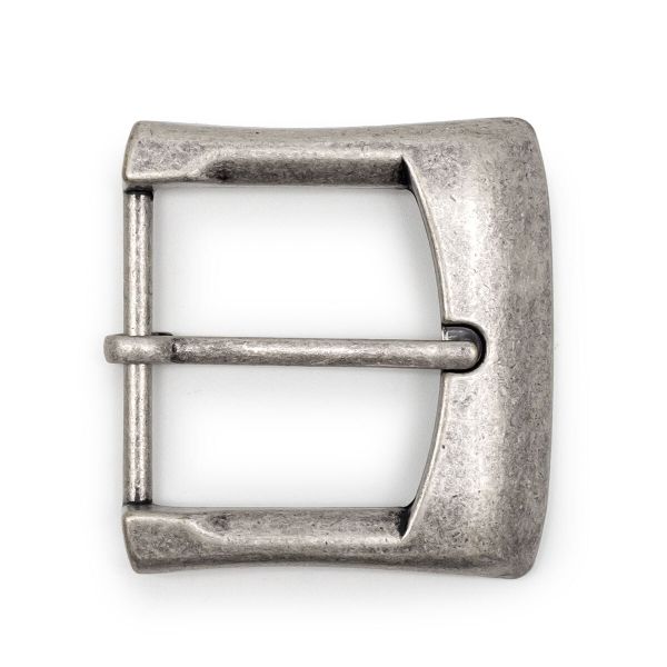 Пряжка ременная металл 40 мм. т. серебро, 2 шт, BIG