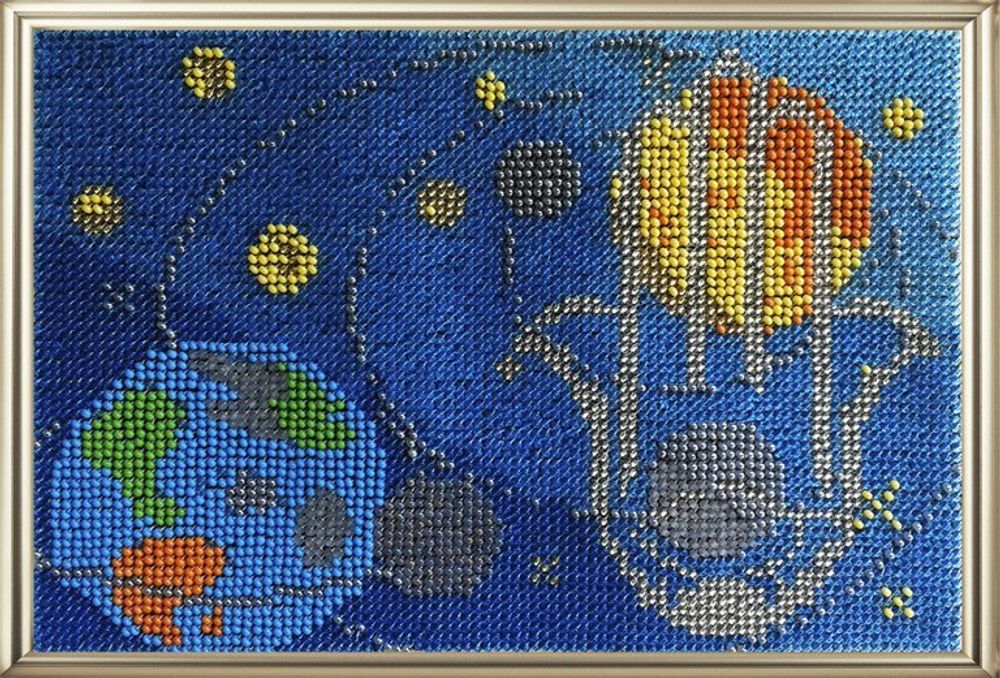 Вышивальная мозаика, Панно-оберег. Рука Фатимы. 13,5х20 см