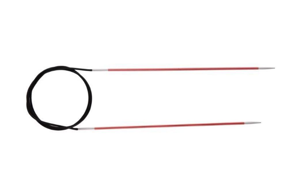 Спицы круговые укороченные Knit Pro Zing ⌀2 мм, 40 см, 47061