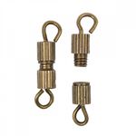 Замок винтовой для бус арт.MH.11191-4 цв.бронза 8х3мм уп.50 шт