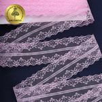 Кружево отделочное в стиле "трикотаж" 40 мм, диз. 275, цв.09 св.розовый, уп. 27,4 м