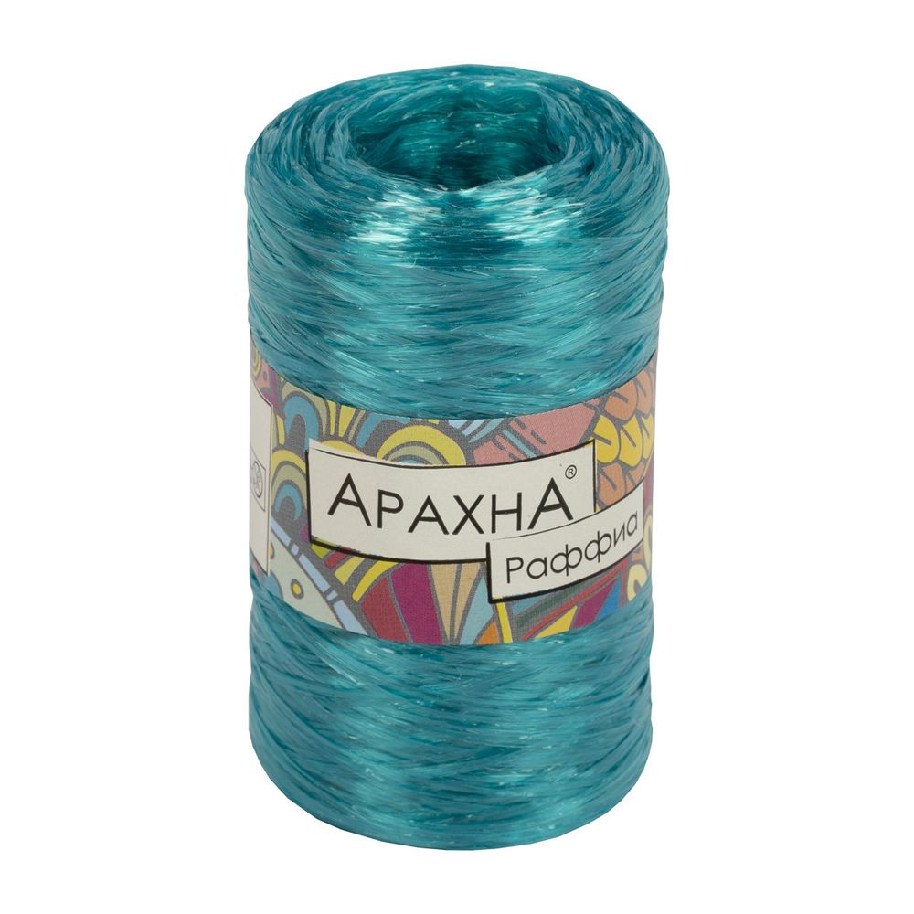 Пряжа Arachna Raffia / уп.5 мот. по 50г, 200м, 23 бирюзовый