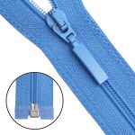 Молния спираль (витая) Arta Т5 (5 мм) 1 зам., разъем., 80 см, цв. 260 голубой, уп.5 шт