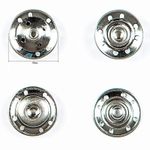 Кнопка пришивная металл ⌀19.0 мм, никель, 10 шт