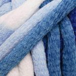 Пряжа Astra Premium (Астра Премиум) Джамбо / уп.1 мот. по 150 г, 13 м, 09 серый/белый/т-синий