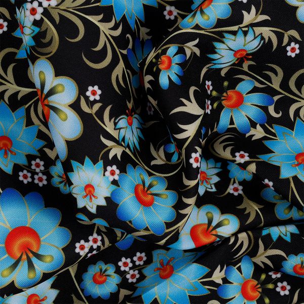 Габардин 140 г/м², 150 см / 1 метр, T.4000.26.1, цв.черный