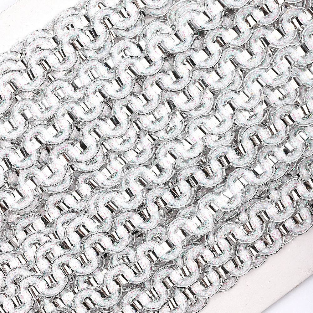 Тесьма отделочная 10 мм / 13.71 метров, TBY 917 цв.серебро