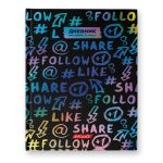 Дневник школьный 1-11 класс, металлизация, A5+ 40 л. 12 шт, твердый переплет 60 г/м², 40ДТ5_000017 Лайк, Светоч