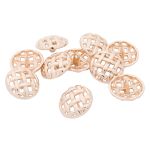 Пуговицы на ножке 28L=18 мм, металл, Gold (золотой), 10 шт, MP11