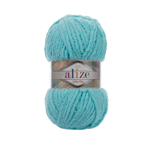 Пряжа Alize (Ализе) Softy Plus / уп.5 мот. по 100 г, 120м, 263 бирюзовый