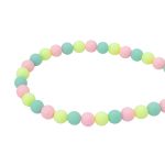 Бусины пластик ⌀8 мм, 50 г, микс цвета, матовые, круглые, Astra&Craft (яркий), 1AL139-2