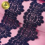 Кружево гипюр (плетёное) 70 мм / 13.71 метров, TBY.SUN.11, цв.F330 темно-синий
