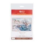 Набор для вышивания нитками Овен, Февральская лазурь 34х24см