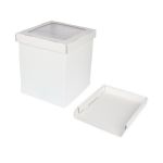 Кондитерская коробка для торта с 1 окном 24х24х30 см, S-Chief BFC-002