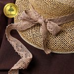 Кружево вязаное (тесьма) 30 мм / 10 метров, диз. 298, цв.30 капучино, Kruzhevo