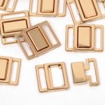 Пряжка-застежка для купальников металл 15.0 мм, 121SW цв.золото уп.10 шт