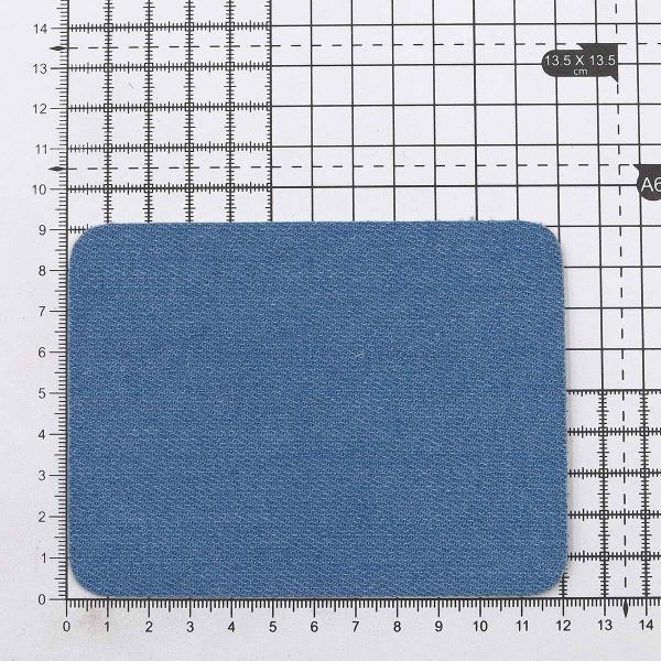 Термозаплатка, джинс, 90x120мм (голубой (blue1)), AZ08, 2 шт