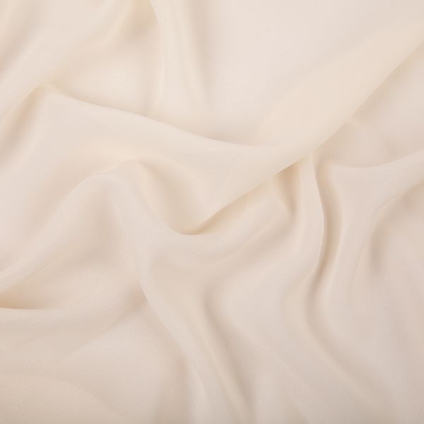 Ткань блузочная Poly Chiffon 84 г/м², 150х147 см, 01 св.кремовый, Gamma PC-02