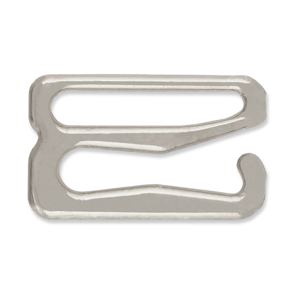 Крючки для бюстгальтера металл 12 мм, 50 шт, никель, Blitz HPK-12