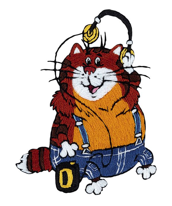 Набор для вышивания нитками Panna, Союзмультфильм. Кот Василий, 7х9 см