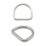 Полукольцо сварное металл внутр. 35.5 мм (внешн. 45.5х40 мм, ⌀5 мм), 10 шт, никель, Р-06-05В(242-01)