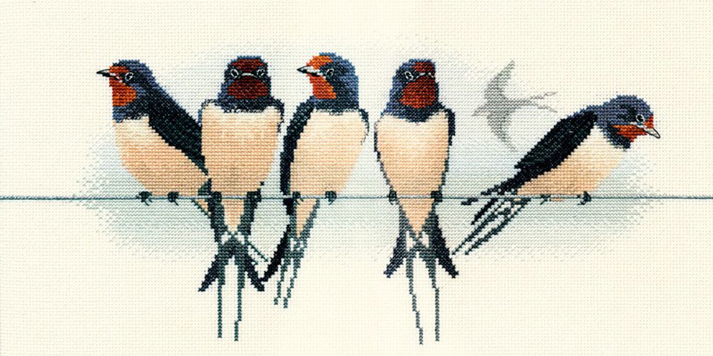 Derwentwater Designs, Swallows, 36 x 18 см /TOS/