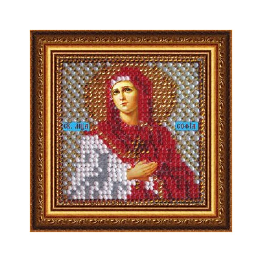 Вышивальная мозаика, Икона Св.Мученица Софья, 6.5х6.5 см