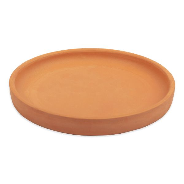 Тарелка большая для декорирования из красной глины, 17х17х2.3 см, Love2Art, БГ-033