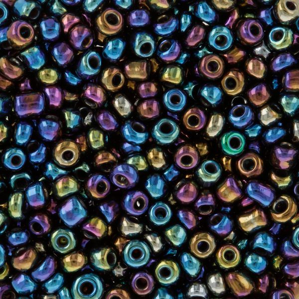 Бисер Zlatka 11/0 (2.1 мм), 100 г (10х10 г), №0409 бензиновый, GR