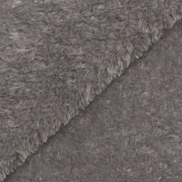 Плюш (ткань) Peppy PTB-002 288 г/м², 152 см / рул. 5 метров, серый/silver