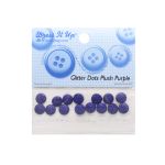 Кабошон декор подарков Круги малые 15 шт, темно-синий с блестками, Dress it up, d-8 мм