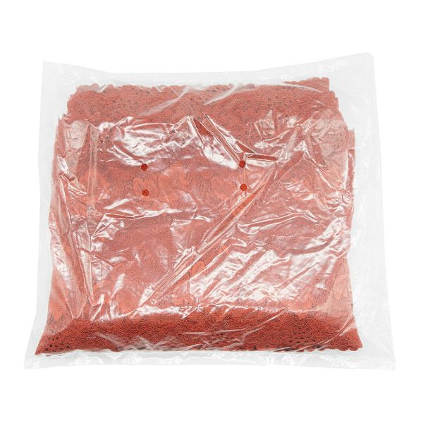 Кружево бельевое эластичное 200 мм / 10 м, красный