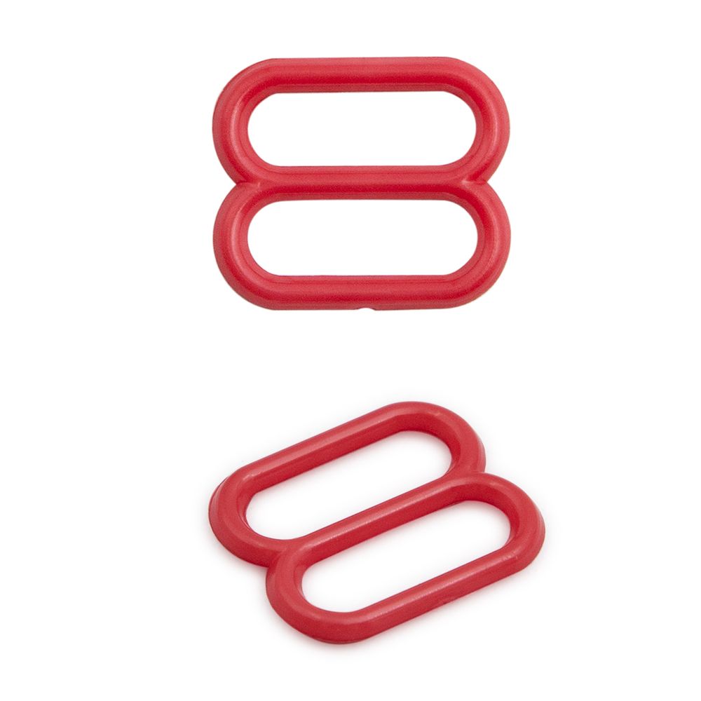 Рамки-регуляторы для бюстгальтера пластик 10.0 мм, 100 шт, C820 красный