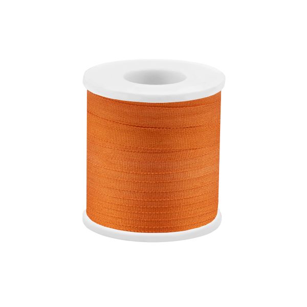 Лента (тесьма) шелковая 4.0 мм / 45.5±0.5 метров, №033 ярко-оранжевый, Gamma SR-4
