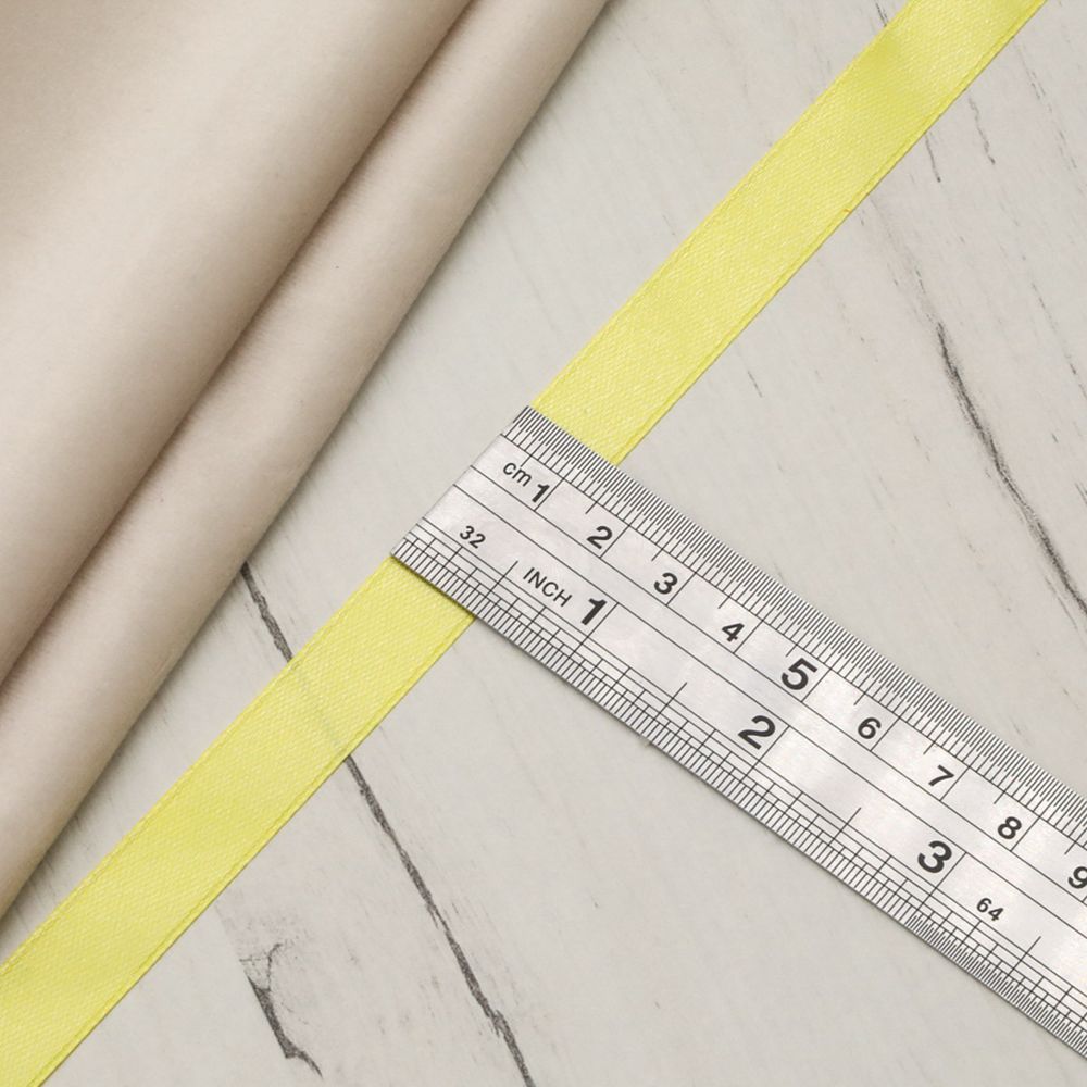 Лента атласная 1-сторонняя 12.0 мм / 22.86±1 метров, 060 лимонный, Globus