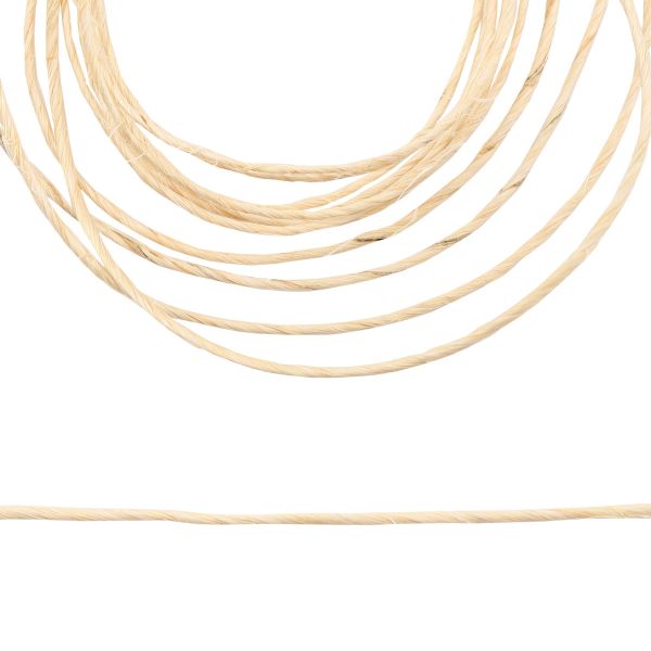 Шпагат сизалевый 2-х ниточный ⌀1.0 мм, 100 м, 1000 текс, 100 гр, цв. натуральный