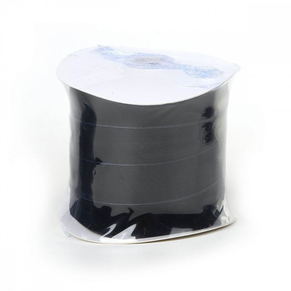 Лента бархатная (тесьма) 25.0 мм / 22.86±1 метров, арт.25VR54 нейлон цв.т.синий