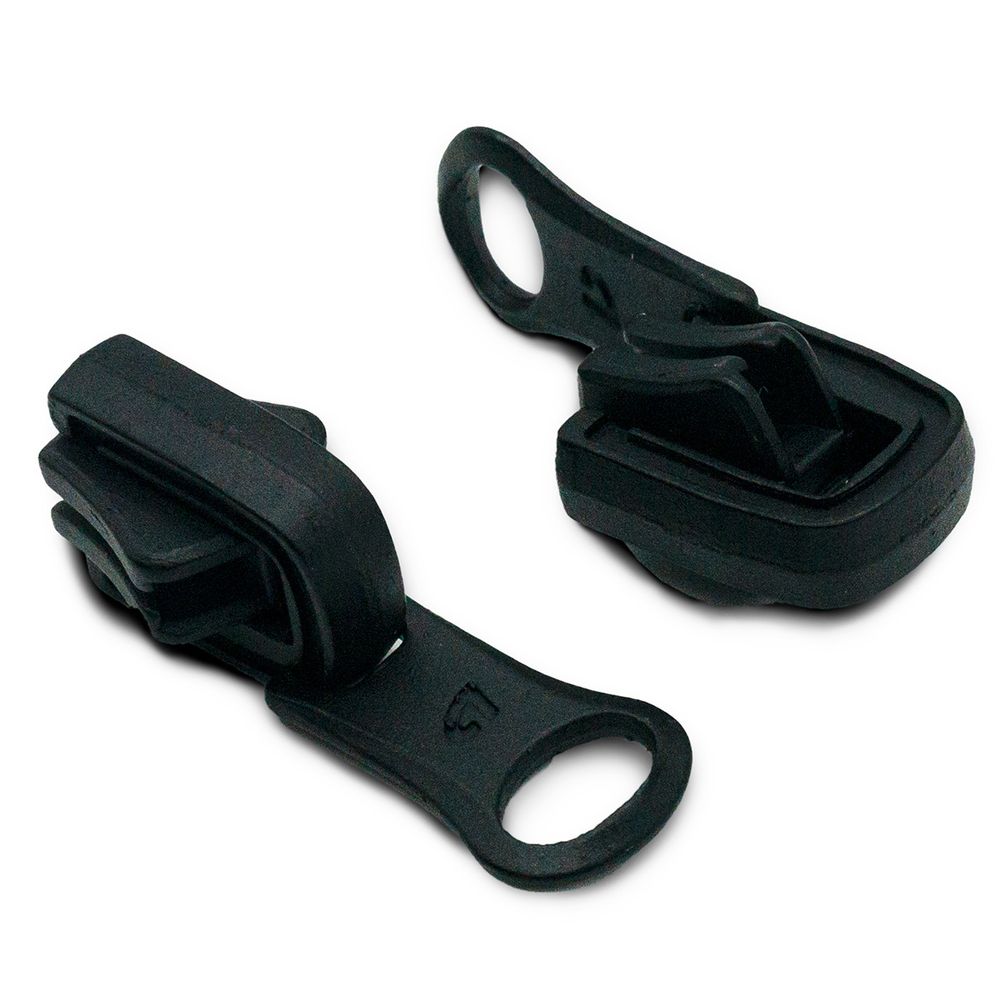 Слайдер (замок) для молнии трактор Arta Т6 (6 мм), реверсивный, 077 черный, уп.10 шт